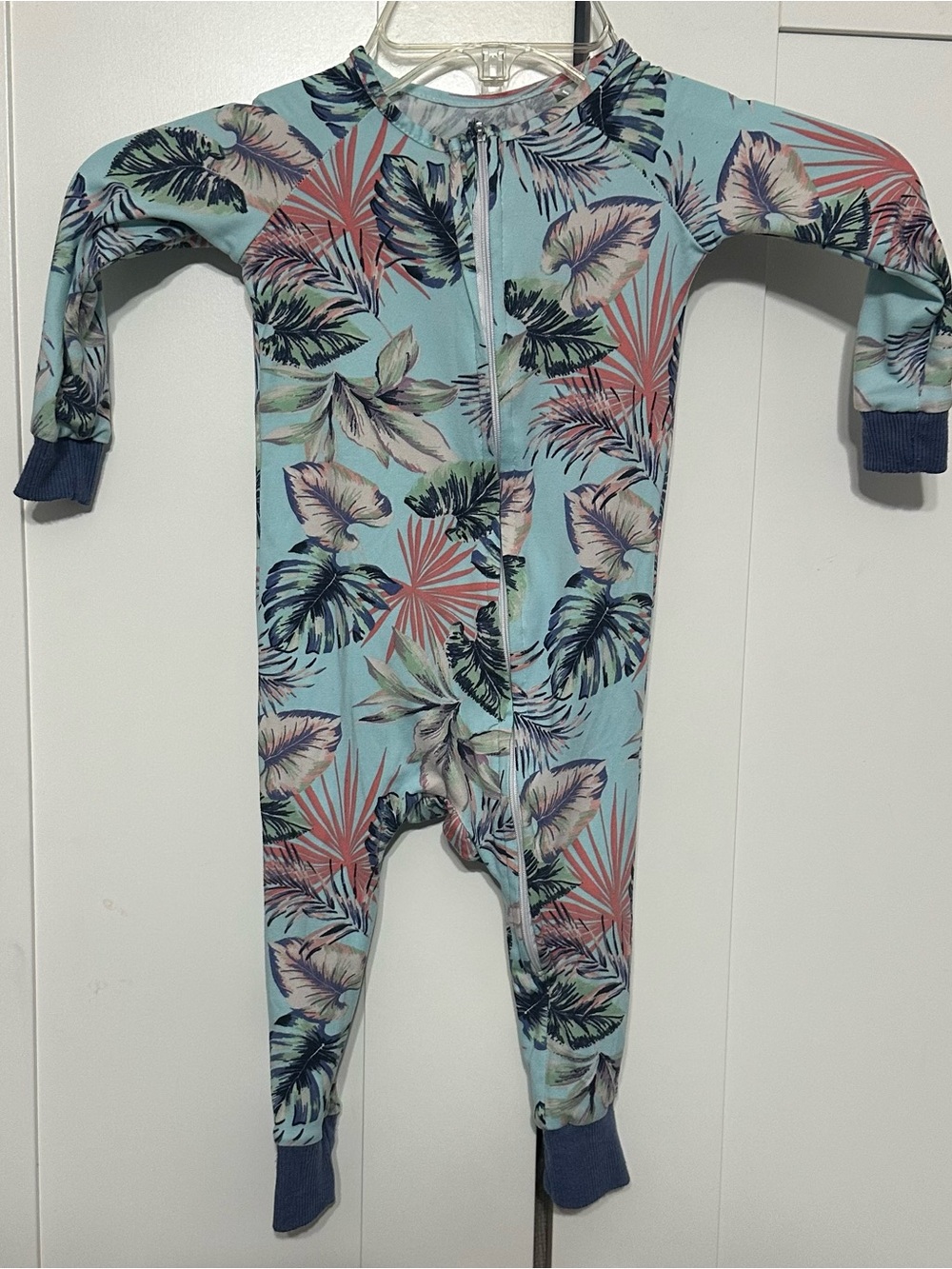 Baby Tropical Print One-Piece PJ’s